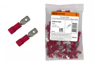 ЭЛМАКС - Разъем РпИп 1,25-5-0,8 плоский (папа) (100шт) TDM элмакс, электротехника, кабель, светотехника, elmax.pro