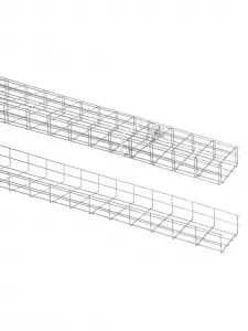 Лоток проволочный 80х200х3000-3,8 мм TDM