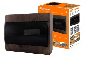 ЭЛМАКС - Бокс ЩРН-П-12 модулей навесной пластик IP40 "Эко" (бук) TDM элмакс, электротехника, кабель, светотехника, elmax.pro