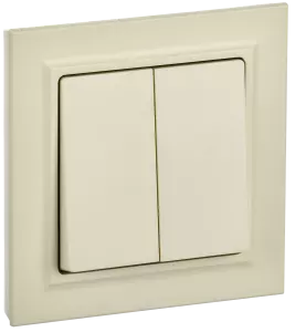 ЭЛМАКС - BRITE Выключ. 2-кл. 10А в сб. ВСР10-2-0-БрКр беж. IEK элмакс, электротехника, кабель, светотехника, elmax.pro