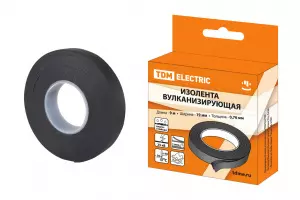ЭЛМАКС - Изолента вулканизирующая 19 мм 9 метров (до 25 кВ) TDM элмакс, электротехника, кабель, светотехника, elmax.pro