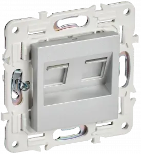 ЭЛМАКС - SKANDY Роз. комп. 2-ая RJ45 кат.5E SK-K03S сереб. IEK элмакс, электротехника, кабель, светотехника, elmax.pro