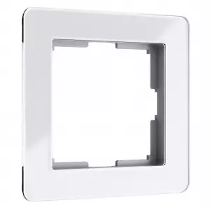 ЭЛМАКС - W0012701/ Рамка на 1 пост Acrylic (белый) элмакс, электротехника, кабель, светотехника, elmax.pro