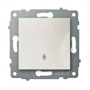 переключатель 1-клавишный OVIVO Loft проходной белый