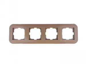 рамка 4 поста OVIVO Loft крафтовый