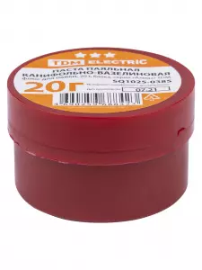 ЭЛМАКС - Флюс для пайки, паста паяльная канифольно-вазелиновая, 20 г, банка, серия "Алмаз" TDM элмакс, электротехника, кабель, светотехника, elmax.pro