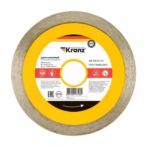 ЭЛМАКС - Диск алмазный отрезной сплошной 115x22,2x1,8x10мм KRANZ элмакс, электротехника, кабель, светотехника, elmax.pro