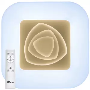 ЭЛМАКС - Светильник светодиодный управляемый с пультом 90W, Max. 5600Lum, 3000К-6500K, IP20, AL5540 ROSE элмакс, электротехника, кабель, светотехника, elmax.pro