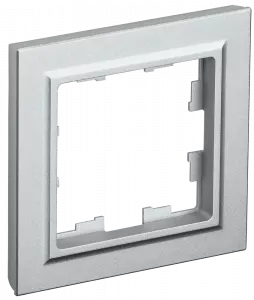 ЭЛМАКС - BRITE Рамка 1-мест. РУ-1-БрА алюм. IEK элмакс, электротехника, кабель, светотехника, elmax.pro