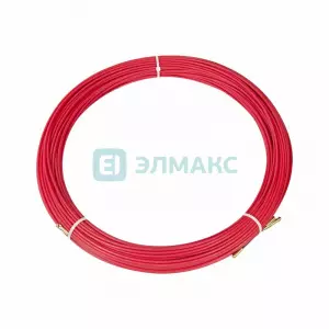 ЭЛМАКС - Протяжка кабельная (мини УЗК в бухте), стеклопруток, d=3,5мм, 50м КРАСНАЯ элмакс, электротехника, кабель, светотехника, elmax.pro
