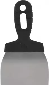 Шпатель, лезвие нержавеющая сталь, пластиковая ручка 100 мм