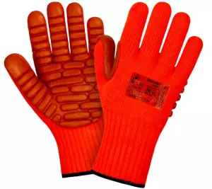 Перчатки акрил 10G/ латексное антивибрационное покрытие, размер 10