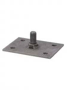 Монтажная пластина 120х120 мм для изоляционной штанги, М16, термодиффузия TDM Монтажная пластина 120х120 мм для изоляционной штанги, М16, термодиффузия TDM