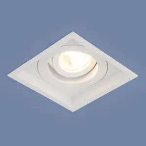 ЭЛМАКС - Алюминиевый точечный светильник 1071/1 MR16 WH белый элмакс, электротехника, кабель, светотехника, elmax.pro