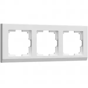 ЭЛМАКС - W0031801/ Рамка на 3 поста Stark (белый) элмакс, электротехника, кабель, светотехника, elmax.pro