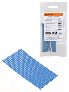 ЭЛМАКС - Набор трубок термоусаживаемых, клеевых "Моноцвет, синий 1,5/0,6 TDM" элмакс, электротехника, кабель, светотехника, elmax.pro