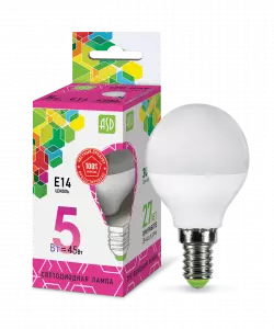 Лампа светодиодная LED-ШАР-standard 5Вт 230В Е14 6500К 450Лм ASD