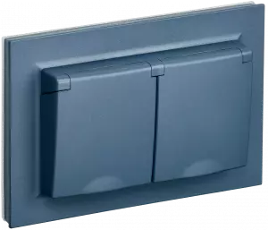 ЭЛМАКС - BRITE Роз. 2-я с кр. 16А в сб IP44 РСбш12-3-44-БрМ мар. IEK элмакс, электротехника, кабель, светотехника, elmax.pro