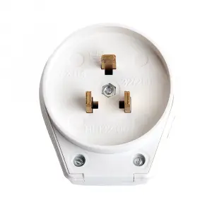 ЭЛМАКС - Вилка для плит с/з, 250В, 32А, белый, PPG32-53-20 элмакс, электротехника, кабель, светотехника, elmax.pro