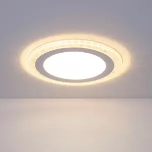 ЭЛМАКС - Встраиваемый потолочный светодиодный светильник DLR024 12+6W 4200K элмакс, электротехника, кабель, светотехника, elmax.pro