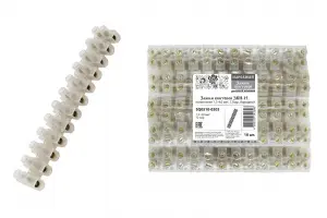 Зажим винтовой ЗВИ-15, полиэтилен 1,5-4,0 мм2, 12пар, Народный