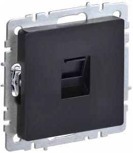 ЭЛМАКС - BRITE Роз. комп. RJ45 кат.6 РК11-БрЧ черн. IEK элмакс, электротехника, кабель, светотехника, elmax.pro