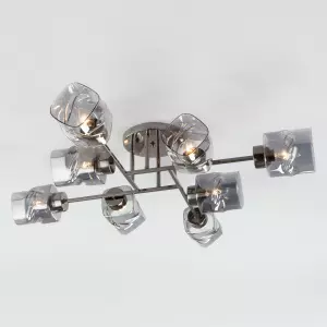 ЭЛМАКС - Потолочная люстра со стеклянными плафонами 30165/8 черный жемчуг элмакс, электротехника, кабель, светотехника, elmax.pro