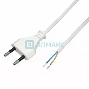 ЭЛМАКС - Шнур сетевой 1.5М без розетки белый REXANT элмакс, электротехника, кабель, светотехника, elmax.pro