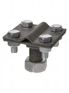 ЭЛМАКС - Зажим прута с болтовым креплением к муфте 4-х болтовой, прут Ø6-10 мм, М16, термодиффузия TDM элмакс, электротехника, кабель, светотехника, elmax.pro