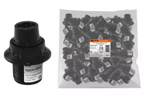 ЭЛМАКС - Патрон карболитовый с кольцом, Е14, черный, TDM элмакс, электротехника, кабель, светотехника, elmax.pro