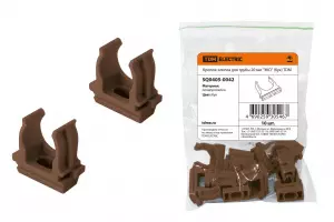 Крепеж-клипса для трубы 20 мм "ЭКО" (бук) TDM