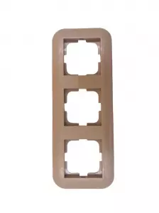рамка 3 поста OVIVO Loft крафтовый