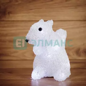 ЭЛМАКС - Акриловая светодиодная фигура "Белка" 17,5х12х18 см, 4,5 В, 3 бат. AAA (не вх. в компл.), 12 LED элмакс, электротехника, кабель, светотехника, elmax.pro