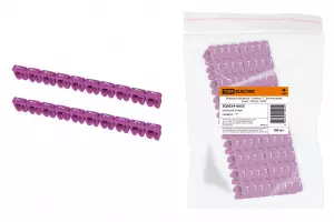 ЭЛМАКС - Маркер наборный - символ "7" фиолетовый 6 мм2 (100 шт.) TDM элмакс, электротехника, кабель, светотехника, elmax.pro