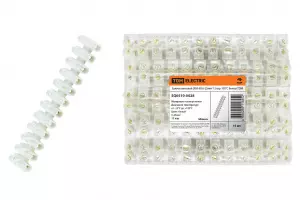 ЭЛМАКС - Зажим винтовой ЗВИ-80 полипропилен 6-25мм2 12пар 100°С белый TDM элмакс, электротехника, кабель, светотехника, elmax.pro