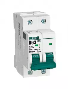 Авт. выкл. без теплозащиты 2P 63А х-ка D 6кА ВА-103M