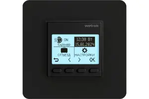 ЭЛМАКС - Терморегулятор для теплого пола Welrok pro bk элмакс, электротехника, кабель, светотехника, elmax.pro