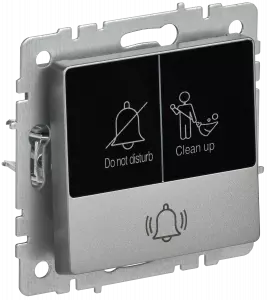 ЭЛМАКС - BRITE Кнопка звонка с инд. отел. 10А ВС10-1-9-БрС сталь IEK элмакс, электротехника, кабель, светотехника, elmax.pro