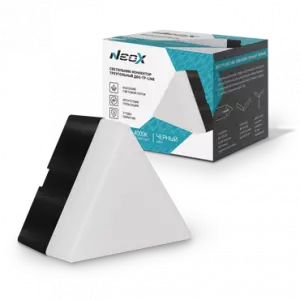 ЭЛМАКС - Светильник-коннектор треугольный ДБО-ТР-LINE 10Вт 230В 4000К черный NEOX элмакс, электротехника, кабель, светотехника, elmax.pro