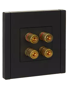 ЭЛМАКС - FORTE&PIANO Аудиорозетка 4-месталь FP139 черный IEK элмакс, электротехника, кабель, светотехника, elmax.pro