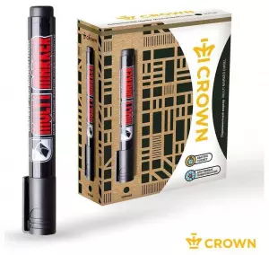 Маркер перманентный Crown «Multi Marker Chisel» 5 мм, черный, скошенный CPM-800CH