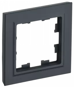 ЭЛМАКС - BRITE Рамка 1-мест. РУ-1-БрГ граф. IEK элмакс, электротехника, кабель, светотехника, elmax.pro