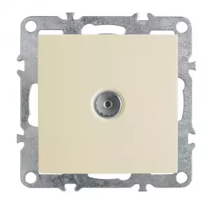 ЭЛМАКС - Розетка телевизионная 1-местная (механизм), серия Эрна, PST00-9108-02, слоновая кость элмакс, электротехника, кабель, светотехника, elmax.pro