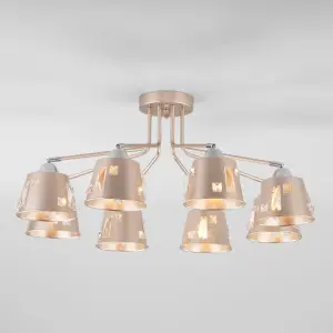 ЭЛМАКС - Потолочная люстра в стиле лофт 70105/8 шампань элмакс, электротехника, кабель, светотехника, elmax.pro