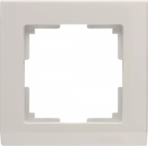 ЭЛМАКС - WL04-Frame-01-ivory / Рамка на 1 пост (слоновая кость) элмакс, электротехника, кабель, светотехника, elmax.pro