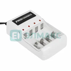 ЭЛМАКС - Зарядное устройство PROCONNECT PC-05 для аккумуляторов типа АА/ААА элмакс, электротехника, кабель, светотехника, elmax.pro