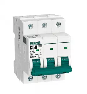 Авт. выкл. без теплозащиты 3P 50А х-ка C 6кА ВА-103M