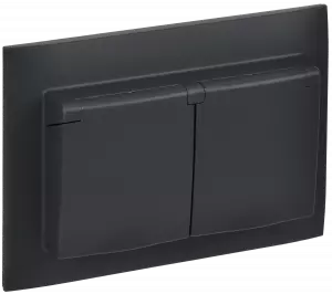 ЭЛМАКС - SKANDY Роз. 2-я с кр. 16А в сб IP44 SK-R12G граф. IEK элмакс, электротехника, кабель, светотехника, elmax.pro