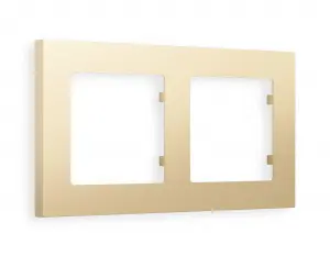ЭЛМАКС - Рамка ALFA Techno (Шампань) 2-ая AF220602 элмакс, электротехника, кабель, светотехника, elmax.pro