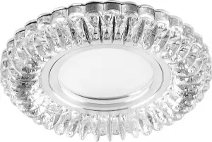 ЭЛМАКС - Светильник потолочный встраиваемый со светодиодной подсветкой 15LED*2835 SMD 4000K, MR16 50W G5.3, п элмакс, электротехника, кабель, светотехника, elmax.pro